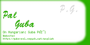 pal guba business card